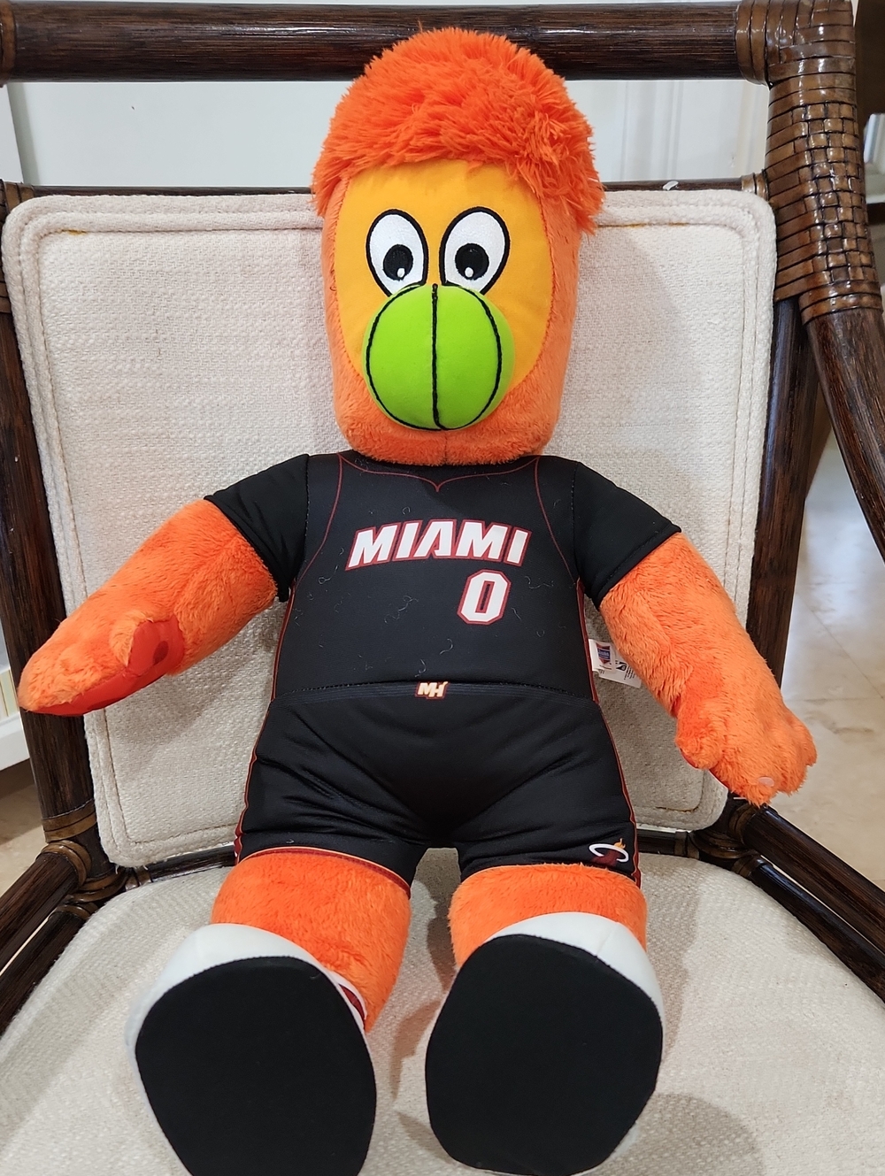 miami Orange Plush Mascot Stuffed Animal